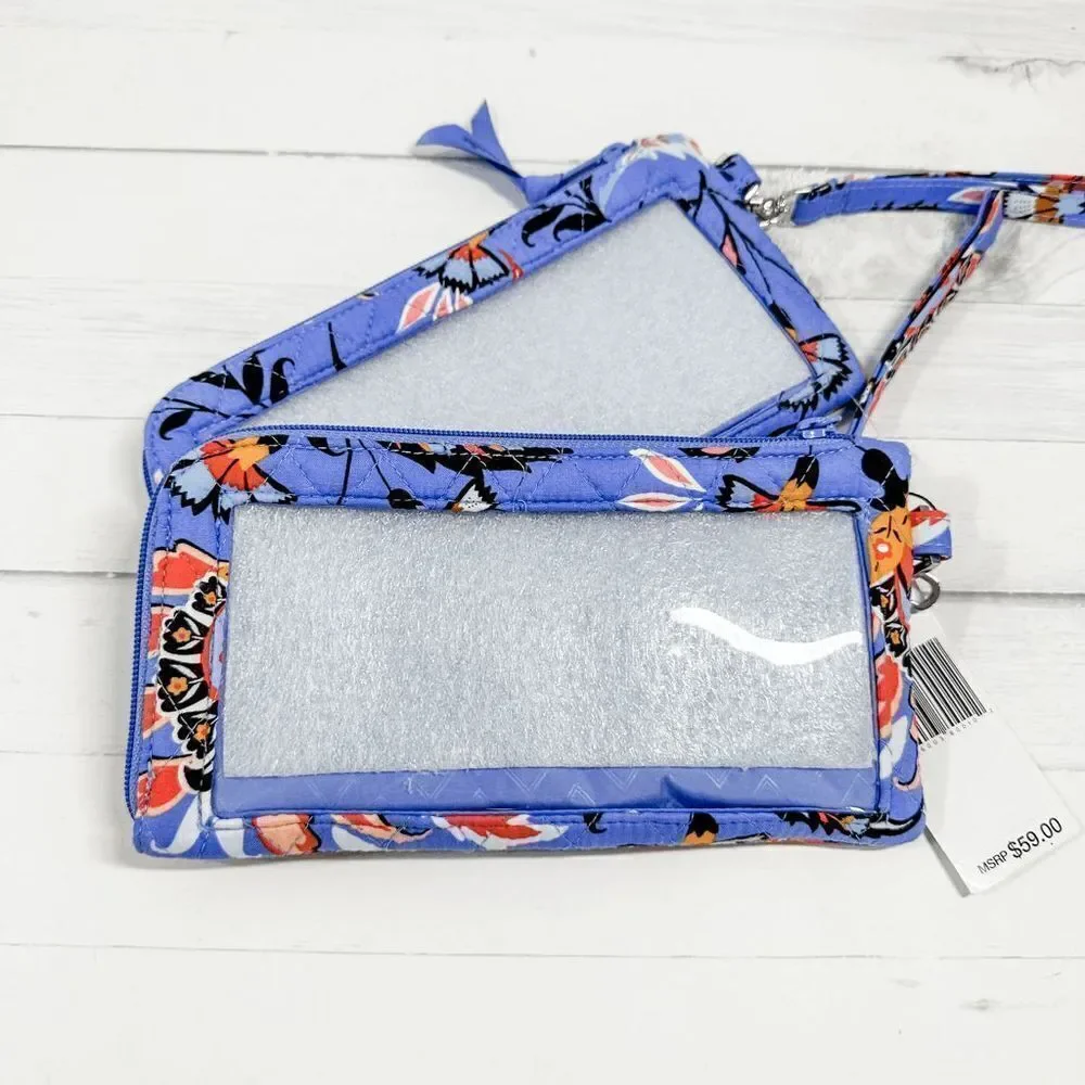 Vera Bradley RFID Tech Wristlet Phone Wallet Case in Mural Garden